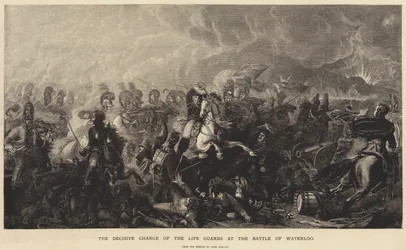 The Decisive Charge of the Life Guards at the Battle of Waterloo